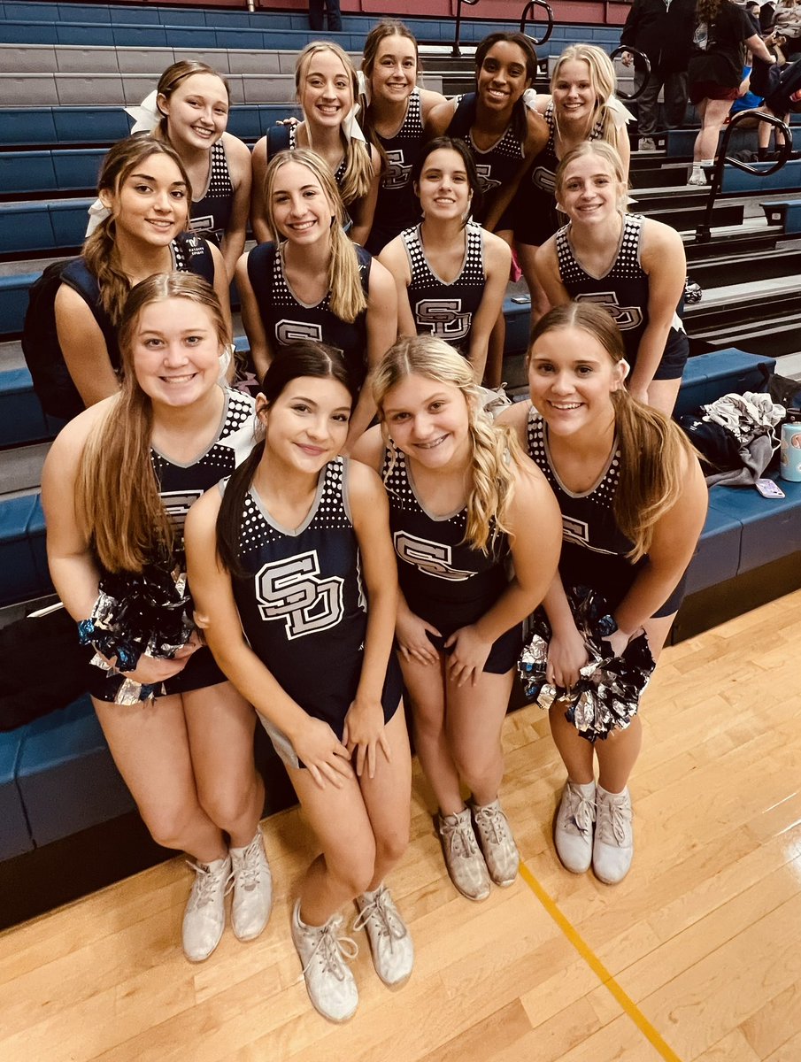 These DCC superstars cheered on the crusaders in a double header tonight!💙🎉