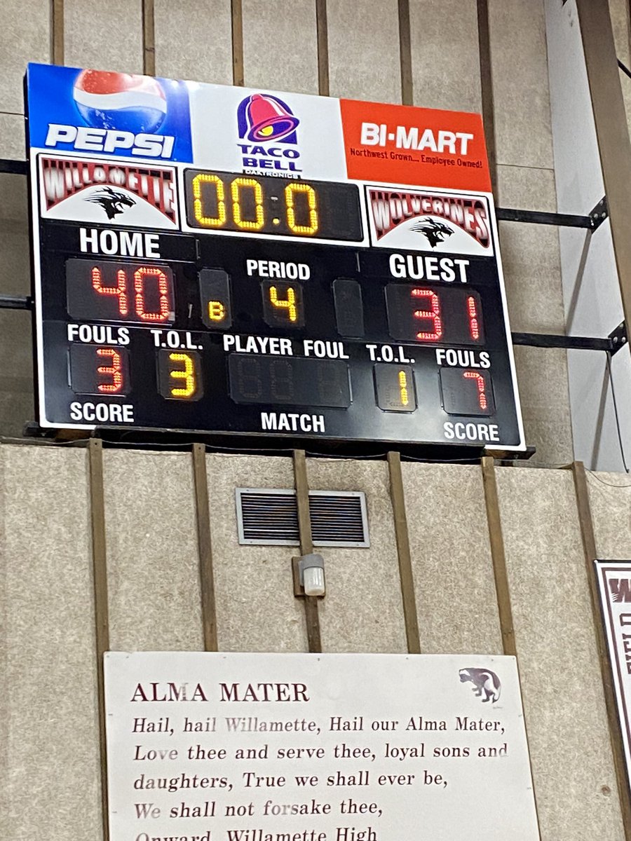 The Willamette girls pull out a tough defensive win, holding Springfield to just 12 points in the 2nd half. 

@maddy_warberg led the Wolverines with 14 points. <a href="/brynnsmith/">Brynn Smith</a> &amp; <a href="/IzzieHarms/">Izzie Harms</a> both finished with 10.

For the Millers Kayla Morris scored 10 &amp; <a href="/DanaejaLove/">Danaeja Romero-Ah Sam</a> finished with 7