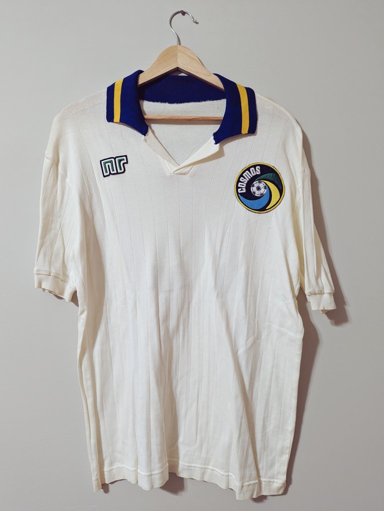jestotherescue's tweet photo. @NYCosmos My late stepfather was a big fan and left me this shirt. It has #10 on the back and looks like it was produced by NR Ennerre. I can't find anything like it online. Any clue when it's from? https://t.co/998sjDjy9t