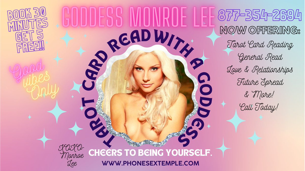 MONROEXXXLEE1's tweet photo. With the new year here, there are so many things to prepare for. Give me A call today and find out what the new year has in store for you <3 
This weeks Special- Book 30 minutes &amp; 5 free! 
Monroe Lee-877-354-2694
https://t.co/zhpse1scf4 https://t.co/ZWJftd95xF