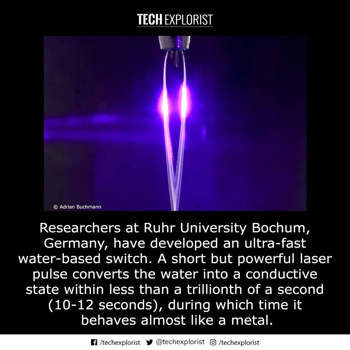 TechExplorist's tweet image. A new Ultra-fast water-based switch with unprecedented speed.
#switch #waterbased #researchers #science #techexplorist
