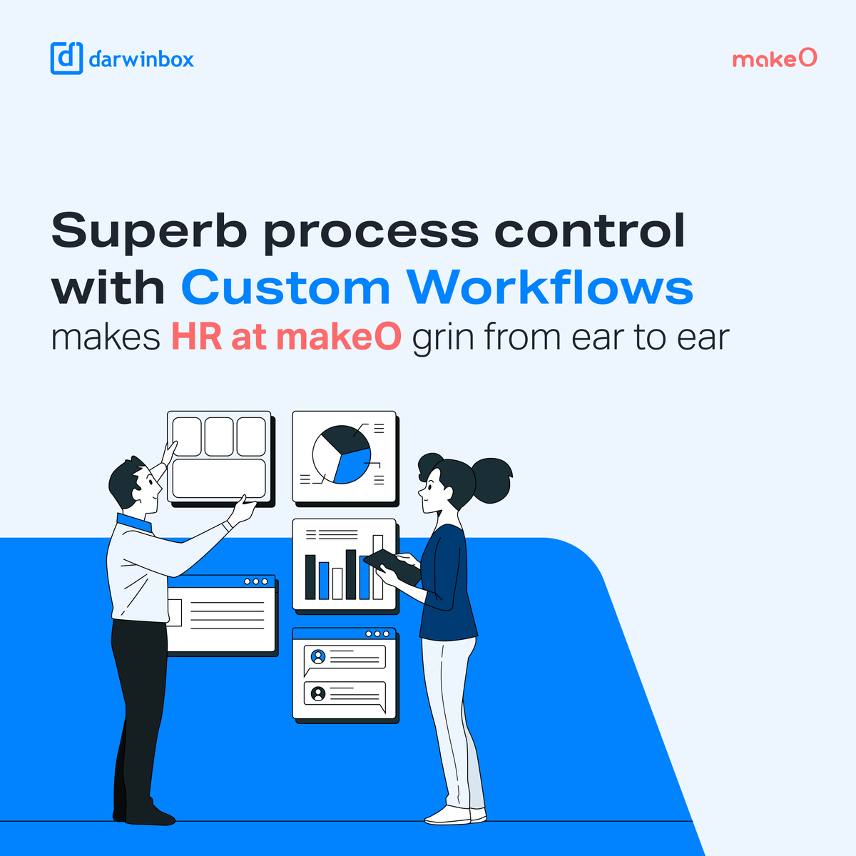 thedarwinbox's tweet image. What did HR at makeO do with the complete flexibility given to them by Darwinbox? 
📥 Download the full case study here to find out how #Darwinbox helped the team transform #HR at #makeO. 
hubs.ly/Q01wXSqm0

#Darwinbox #HRTech #HRTransformation #CustomerSuccessStory