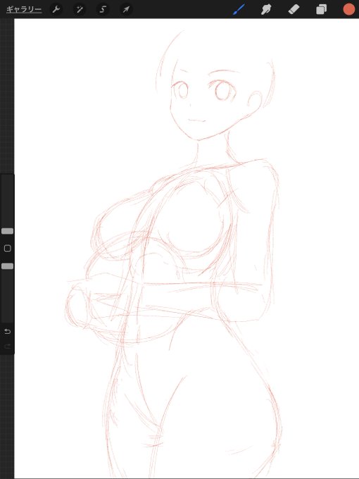 アタリ。

フツーな感じの絵を描く。 