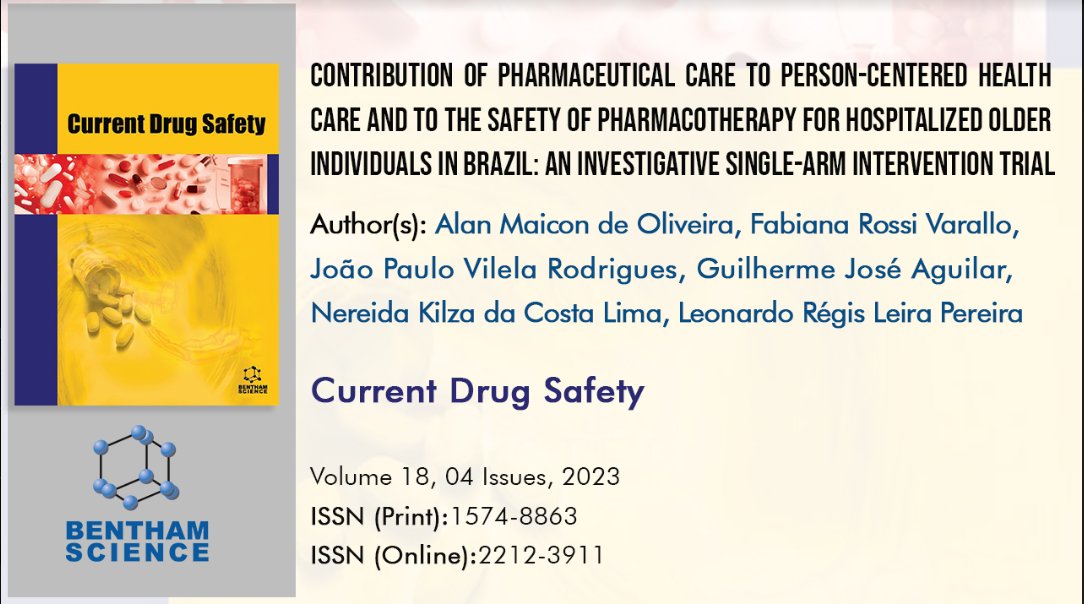 BenthamScienceP's tweet photo. Adverse drug events and medication errors provide large numbers of victims. Older people are more susceptible to these events.

Podcast: https://t.co/rgAWKRfPu1
Article: https://t.co/JIMbDaEU4c

#Geriatrics #patientsafety #adversedrugevent #medicationerror #benthamscience https://t.co/b71FY8sRKk