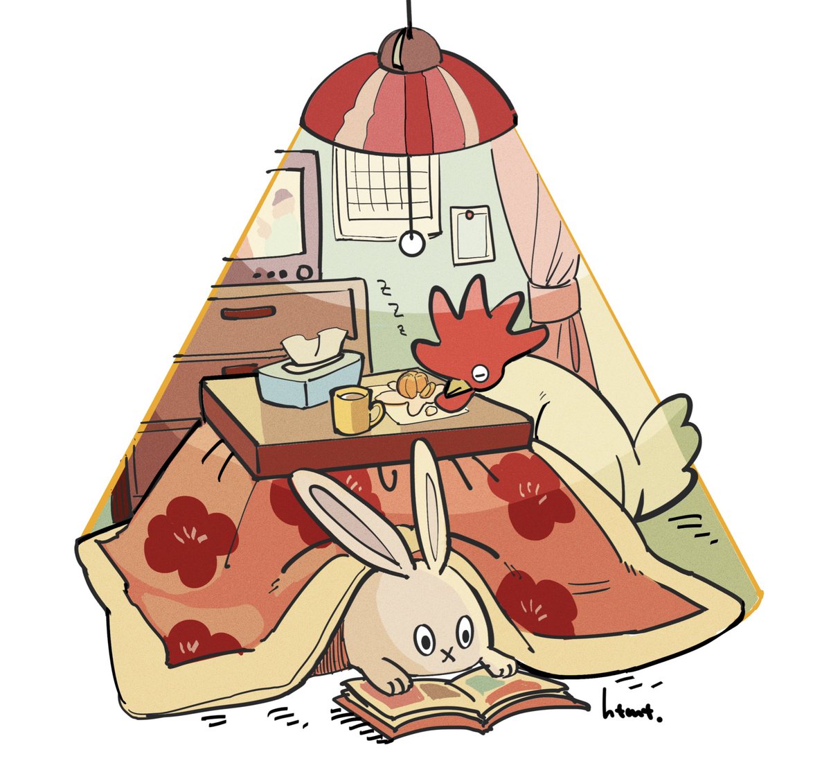 pokemon (creature) table kotatsu no humans indoors mandarin orange cup  illustration images