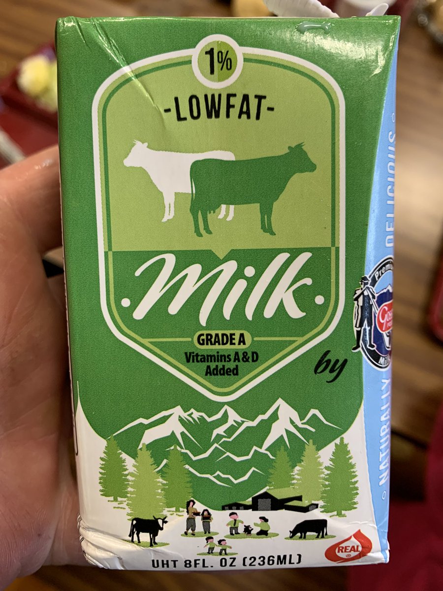 ObamasLunch's tweet photo. Milk. Good right? Take a closer look… 

How “good” is milk for you when it’s shelf stable for months on end without refrigeration? https://t.co/YoQDvFruUy