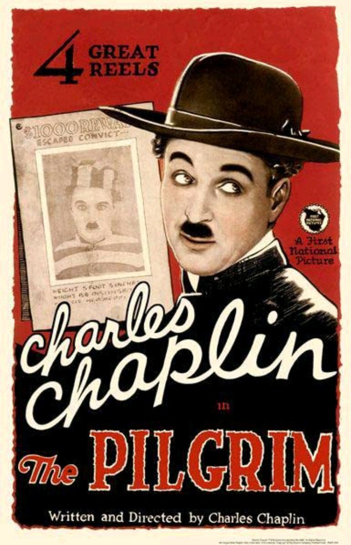 alfatj_'s tweet image. film ke 4 Chaplin yg aku tonton setelah Modern Times, The Kid dan The Gold Rush

dgn slapstick yg ringan menceritakan Chaplin yg secara tdk sengaja menjadi pastur gadungan  

so much pure joy ~ 
Charlie Chaplin ialah seorang kartun 🤡

#ThePilgrim (1923) 
dir: Charlie Chaplin