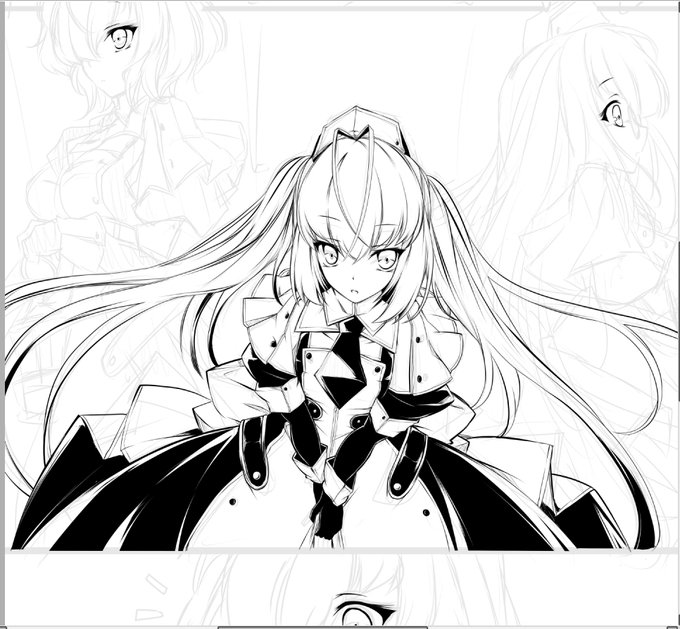 久しぶりにこっちの子達の作業進めてる(2Pしかない全年齢シーン) 