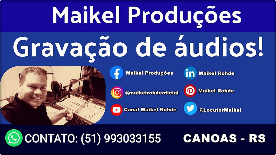 LocutorMaikel's tweet photo. Sua gravação de áudio com qualidade!
Contate agora mesmo!

*GRAVAÇÃO DE VINHETAS E OFFS,
*ABERTURA DE PROGRAMAS E SPOTS COMERCIAIS,
*CHAMADAS PARA FESTAS E EVENTOS,
*CARRO DE SOM E MUITO MAIS. https://t.co/oBERmXRyK3