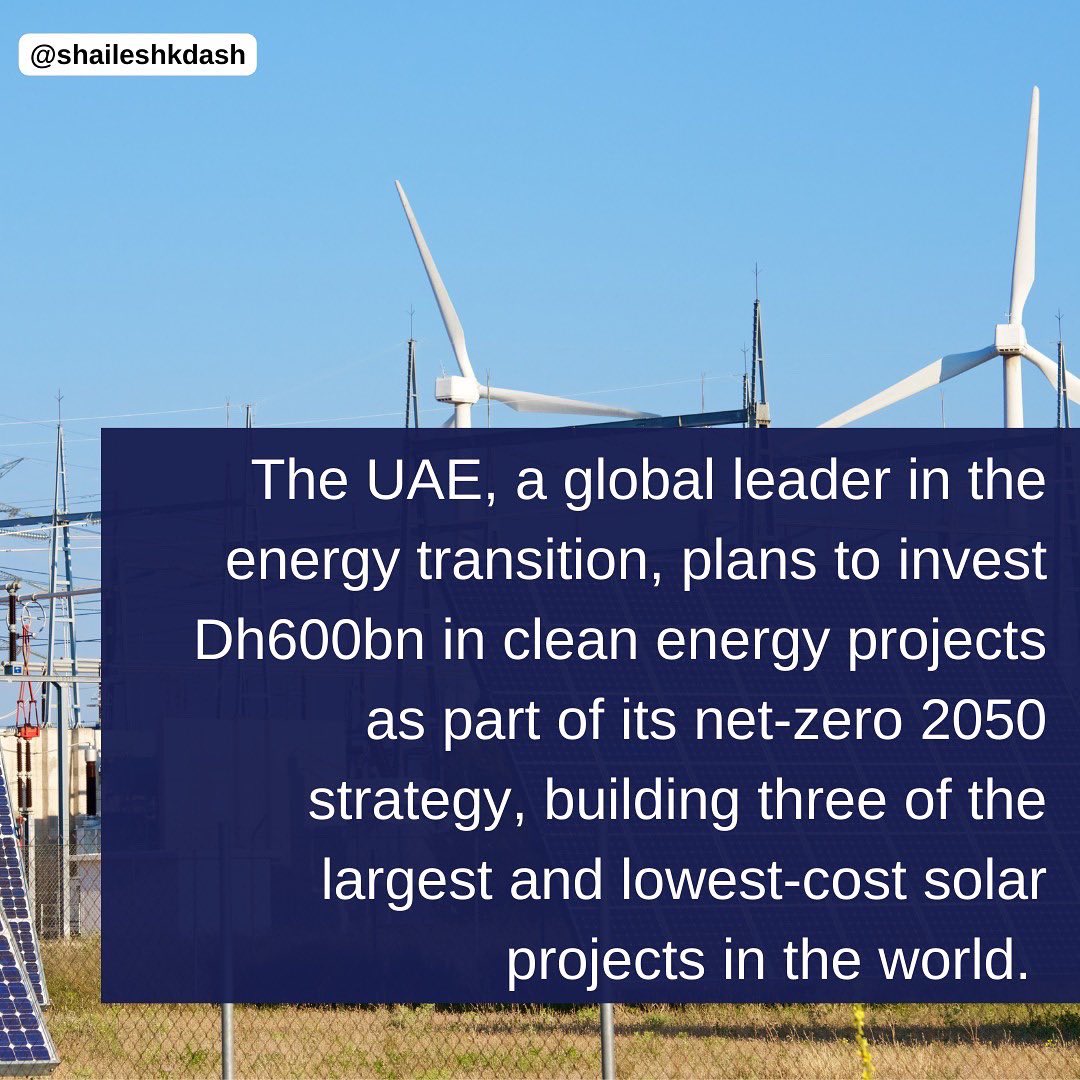 ShaileshDash's tweet photo. Clean energy investment significantly accelerated and is expected to surpass $1.4 trillion in 2022, says the World Economic Forum. 
Swipe to read more! 
Source: @Forbes 
.
#CleanEnergy #UAE #investments #2023Predictions #TrendingNow #TechNews #renewables #Dubai https://t.co/Apc0aYNzGJ
