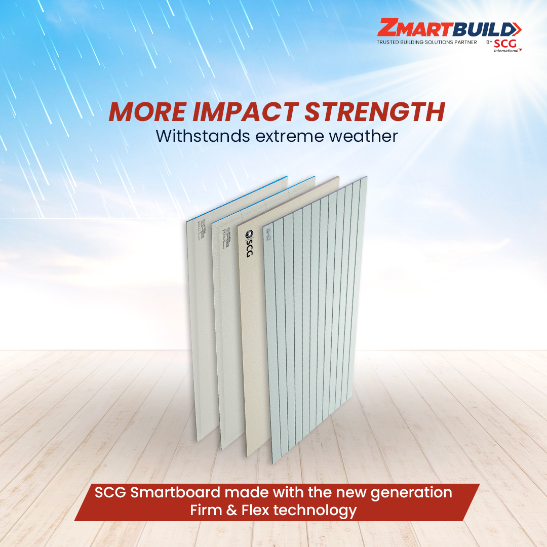 ZmartBuild's tweet photo. Ceiling, wall and floor; one board with versatile applications. SCG Smartboard is almost 6 times lighter and requires no structure to install.
To know more, visit https://t.co/NTDPw7mDYH
#SCGInternational #ZMARTBUILD #ZmartBuildIndia #SCGSmartboard #FCB https://t.co/LucGniEN1c