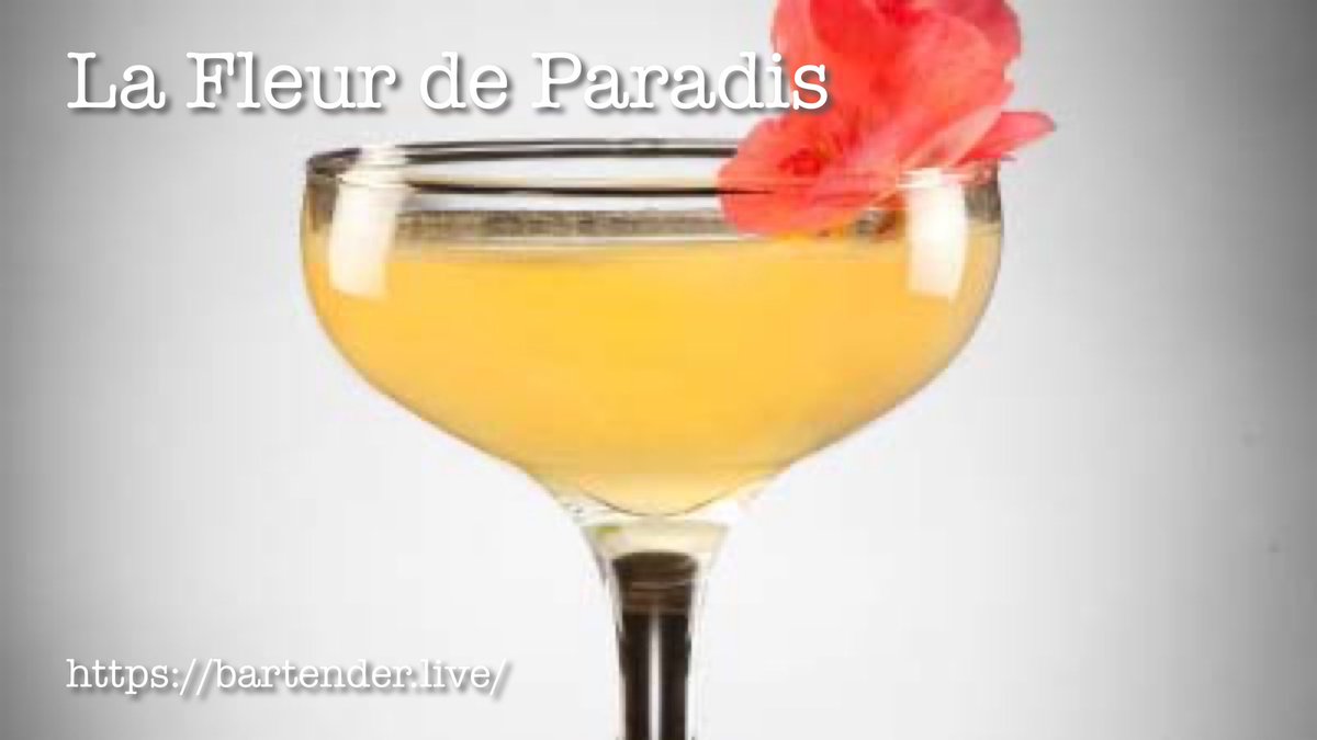 bartender_live's tweet photo. La Fleur de Paradis #Cocktail #Recipe

https://t.co/JLUKdWNcRP https://t.co/ZiPcHLdWWB