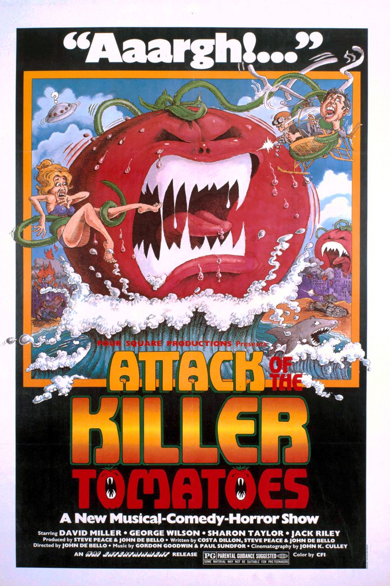 ImagineReplay's tweet photo. Joining our 1st #watchpartywednesday of 2023? We’re watching cult sci-fi classic Attack of the Killer Tomatoes 🍅
users with a Santa #PLAYTATO🎅🥔OR a Cyko KO TV Star Card will earn x2 rewards = 500 #RPLAY!!!
https://t.co/G29MpsrOz0 https://t.co/Dyw9owHAb6