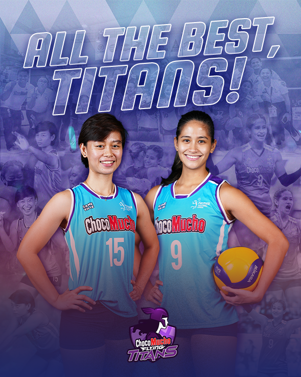 CMFlyingTitans's tweet photo. Thank you to two of our most hardworking Titans that have helped the team in past conferences.​
​
Ponggay and Shannen, we will forever be grateful for all your contributions. #TITANPRIDE all the way!​

#ChocoMucho #CMFT https://t.co/IoQg46EWr5