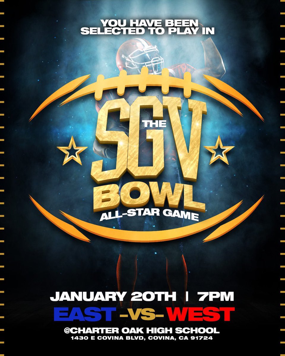 alldaybrae_'s tweet photo. I am blessed and honored to represent @StPaulF00tball in the SGV All-Star Game. Thank you
@TheMatt_V @Coach_Maxie626 @SGVNSports 
@Swordsmen_Fans https://t.co/TQo56Mcn54