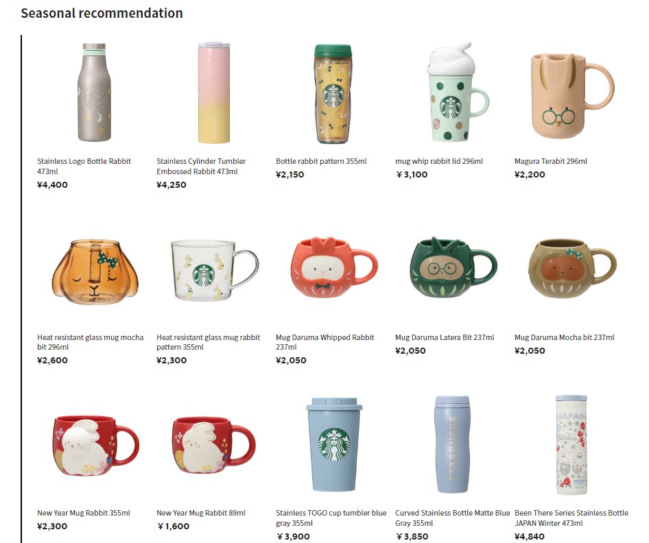 onigirigos's tweet photo. [USA GO] Starbucks Cups 2023 Japan Year of the Rabbit
 
🍙 $19 - $51.50 each (proxied fee has been included)
🍙 Form: https://t.co/TefQwrpooN
🍙 Closes: Thursday, January 5 @ 9am PST or earlier https://t.co/FosyjgOF67