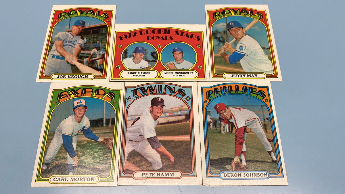 Thanks to @3bCollection for the trade of 6 new 72’s.  #1972Topps #SetBuild #TheHobby