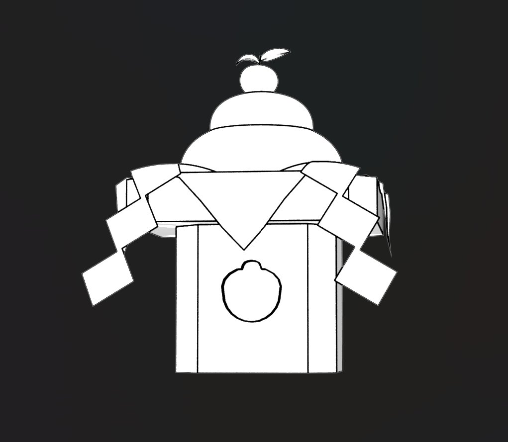 rokusuijo's tweet image. 今回もイラストの一部にMODOさん使ってます。
「ブーツ描くの難しい！３Dで作る！」の精神です。
鏡餅も同様の精神で作りました。
NPRのEdge Ink Material大活躍！
#FoundryMODO #madewithmodo