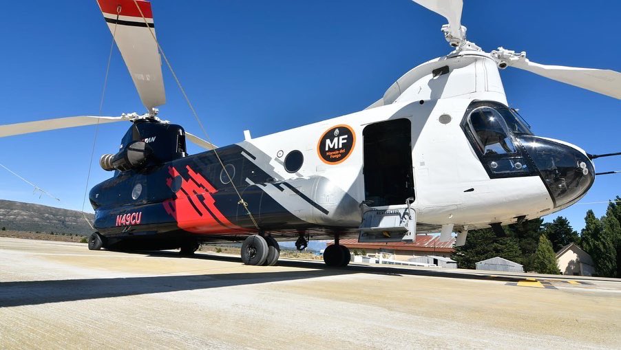 Nueva herramienta que se suma al staff de medios aéreos para el apoyo de las brigadas de incendios forestales en patagonia…