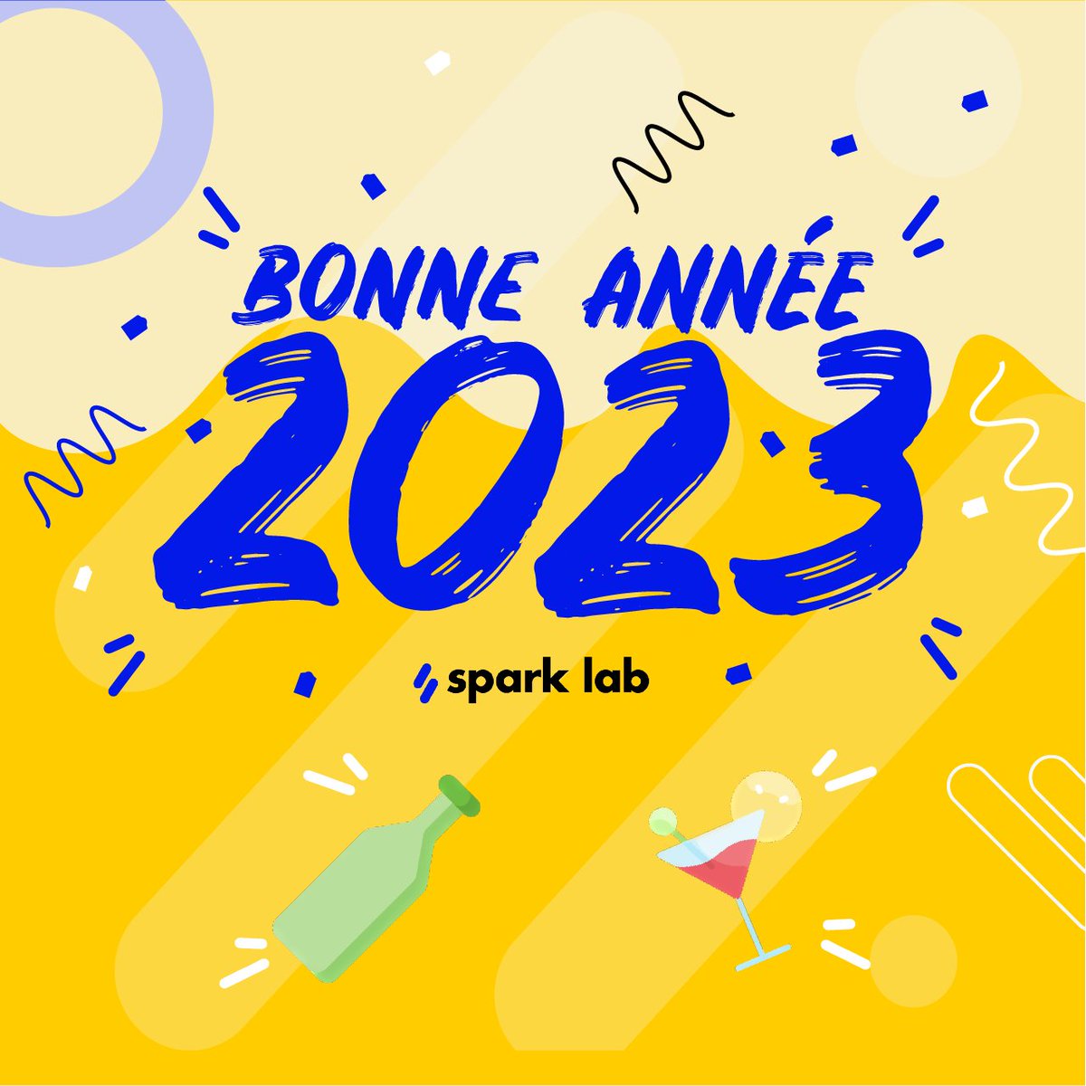 sparklab_fr's tweet photo. Bonne année 2023 !

Nous espérons que la future année vous soit riche en innovation ! 

#bonneannee2023 #innovation https://t.co/8DcrVD20E4