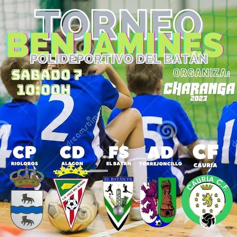 ⚽️ Torneo Benjamines ⚽️

Aquí están los equipos confirmados !

<a href="/cpriolobos/">C.P RIOLOBOS</a> 
<a href="/ValleAlagonFS/">InnovArte Cocinas Valle del Alagón FS</a> 
@Aludecelbatanfs 
<a href="/TorrejoncilloAD/">A.D. Torrejoncillo</a> 
<a href="/Cauriacf/">CAURIA C.F TECNIFICACIÓN Y VALORES</a> 

🏆 Las bases y horarios de los partidos os lo contamos está semana.

Ven y disfruta del fútbol 🤩