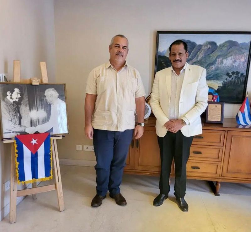 englobalcci's tweet photo. In a developmental conversation with H.E. Mr Alejandro Simaneas Marin (Ambassador of The Republic of Cuba to India).

Discussed the tremendous business opportunities that the country has to offer. 

#EECI #CUBA #Chamberofcommerce #Growthopportunities https://t.co/81sL1ZDKig