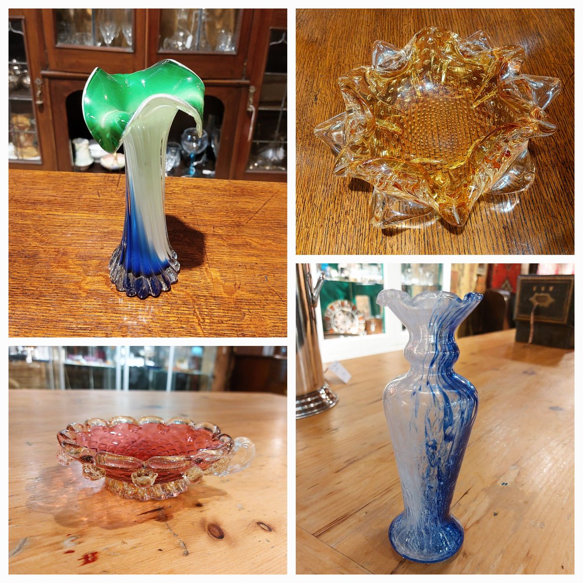 #artsandcraftschair #studioglass #vintageglass #muranoglass #eversleybarnantiques #judismithantiques