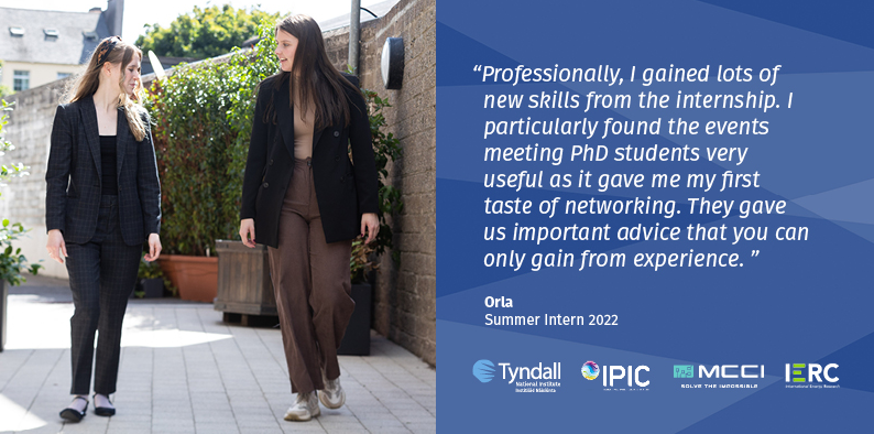 Students in our Summer Fellowship Programme have the chance to network with #researchers & senior #scientists as they work in research.

Apply by Jan 31: tyndall.ie/Summer-Fellows…

@IPICIreland @MCCI_ie @IERC_Info @scienceirel @UCC @MTU_ie @ucddublin @tcddublin @uniofgalway @UL