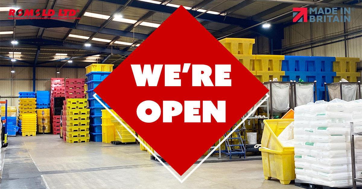 RomoldLtd's tweet photo. Happy New Year!
We hope you all had a fantastic #Christmas and #NewYear
Our offices are now back open after the #festive break.
Contact us today for all your #spillcontrol and #spillcontainment needs:
☎ 01506 409973
📧enquiries@romold.co.uk
#spillcontainment #export https://t.co/GkwOJXlDrP