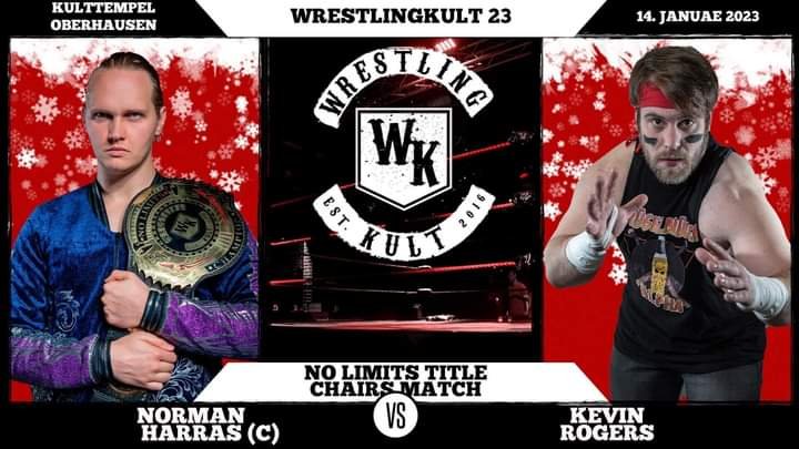 Boa Leute,
2023 startet für mich so stark. 
No Limits championship Match!
10.000 Stühle!

Kommt ran und sichert Euch Eure Tickets unter:
wrestling-kult.de