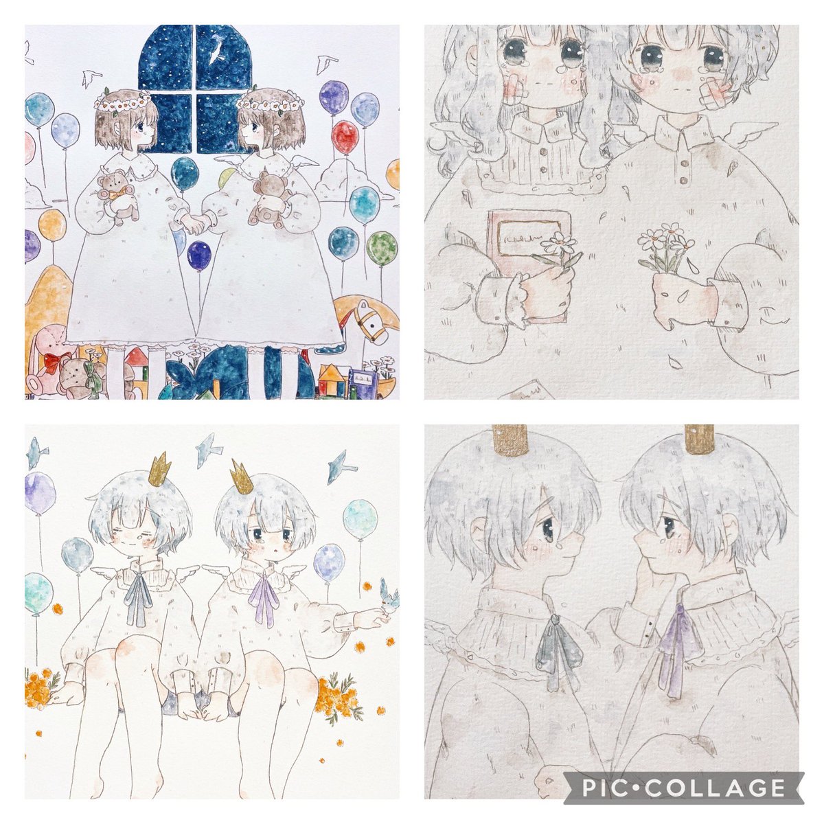 #新年早々の創作クラスタフォロー祭り 
#お絵描き好きな人と繋がりたい 
使い回しですが…
どちらも回りたいです🌱 