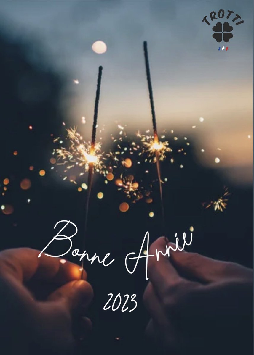 Que 2023 soit encore plus scintillante que 2022 🎇 

🛒 trottiwear.com

#HappyNewYear2023 #bonneannee2023 #BonneAnnée #Marseille #trotti