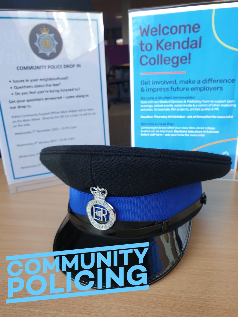 SouthLakesPol's tweet photo. #PoliceStudentDropIn * First day back for the students today after the festive break and another friendly visit to #KendalCollege #LetsHaveAChat ๐ฎโโ๏ธ๐๐ https://t.co/4Gu4gXVs9y