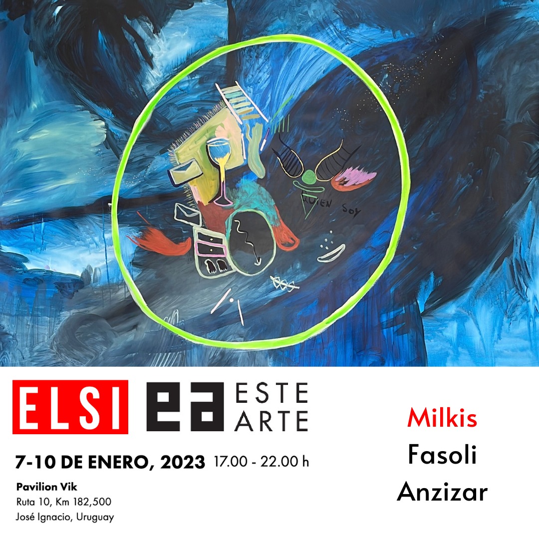 ESTE ARTE 2023
7-10 DE ENERO
17.30 - 22.30 h
Pavilion Vik, José Ignacio
 NO PUEDES COMPRAR LA FELICIDAD, PERO PUEDES COMPRAR ARTE Y ES CASI LO MISMO .<a href="/ESTEARTEfair/">ESTEARTEfair</a>