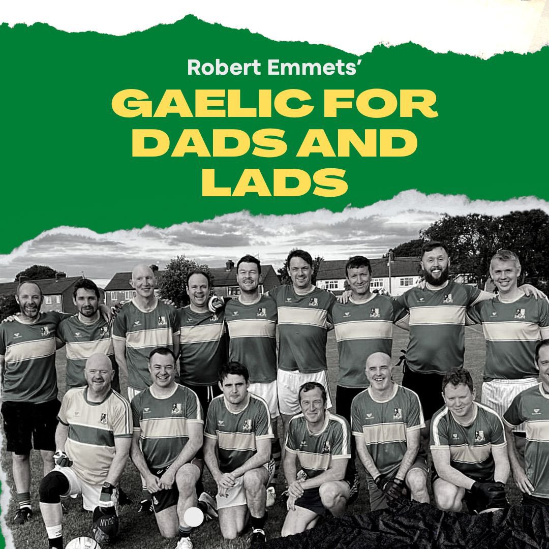 Gaelic for Dads and Lads is back tonight at 7pm. New members are always welcome. Matches are organised throughout the year. Please contact one of our social media pages for more information about training.