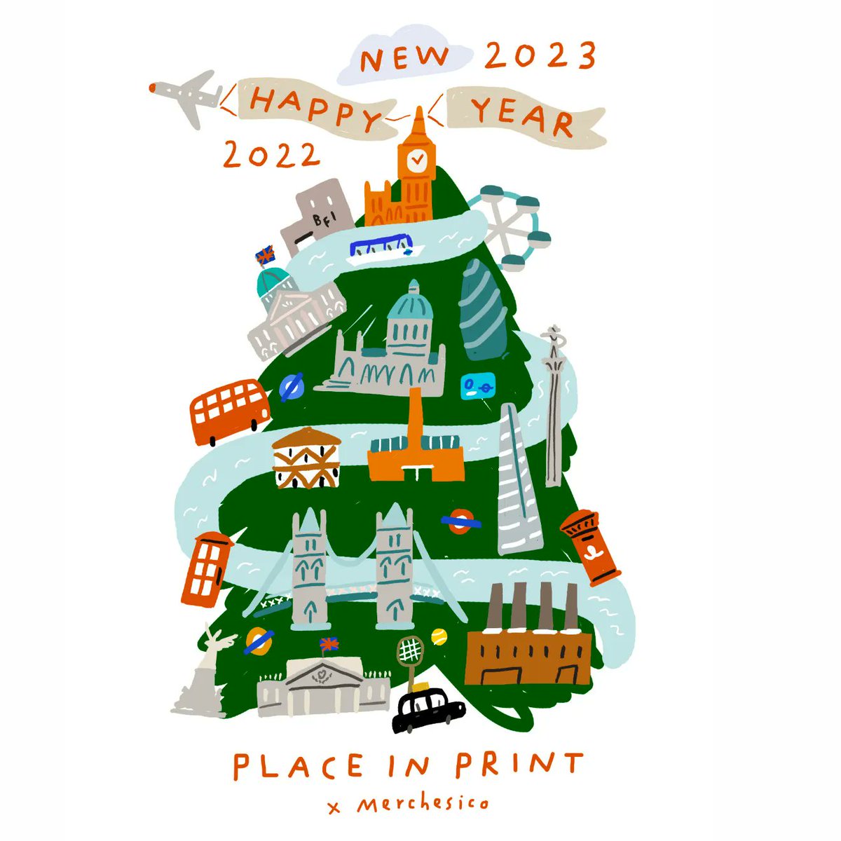 /// H A P P Y - N E W - Y E A R ///
We're back for another year. Hope you had a great Christmas and New Year. Here's to a great 2023!

Love this London-themed Xmas/NY illustration put together for us by long-time collaborator <a href="/mergepsycho/">merchesico</a>.
