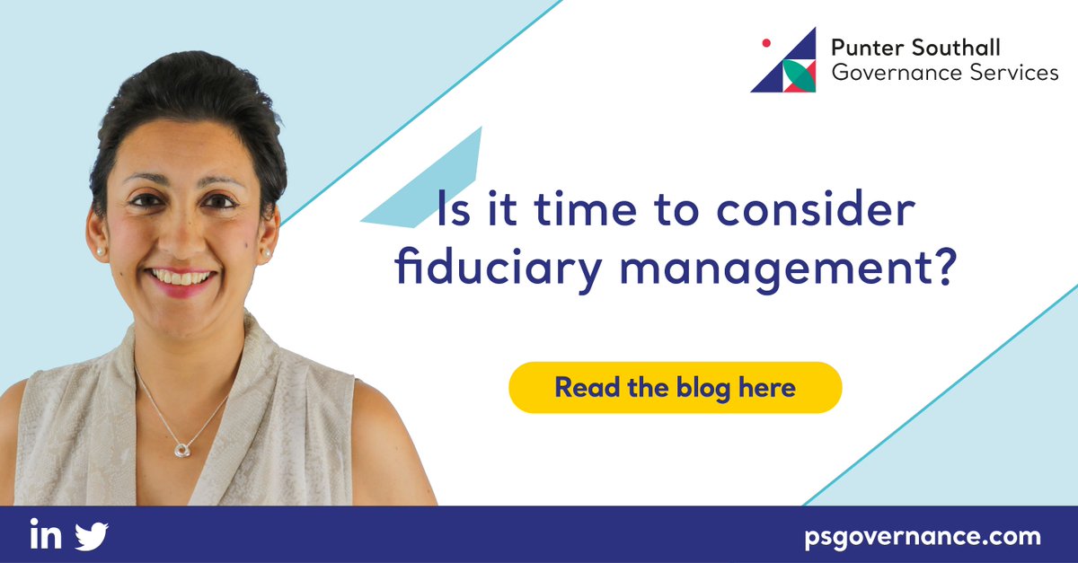 One way pension trustees can improve their governance is with the help of a fiduciary manager. Read Sasha Jain's blog to discover the advantages and what to consider when selecting a fiduciary manager. okt.to/uyXICE #fiduciarymanagement #pensiontrustees #pensionschemes