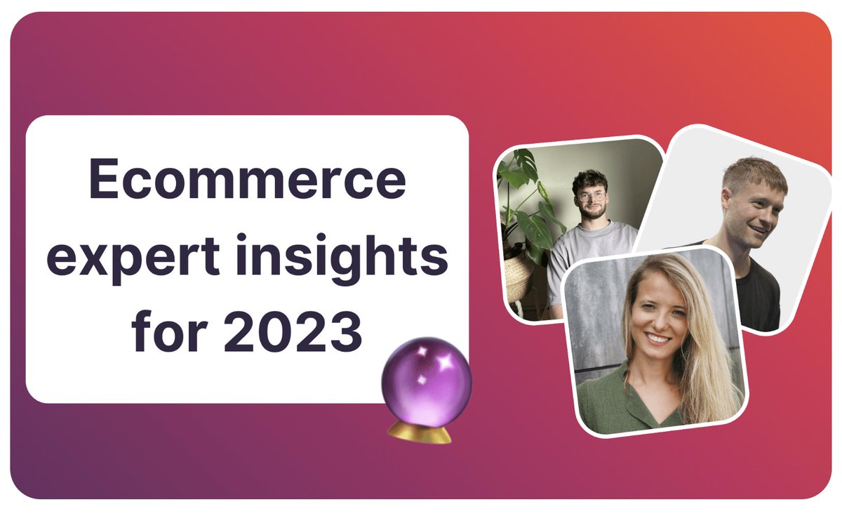 TheElliotScott's tweet photo. Ecommerce expert insights 2023.
Thanks for featuring me @Dash_app_ https://t.co/l79zIQa0uy