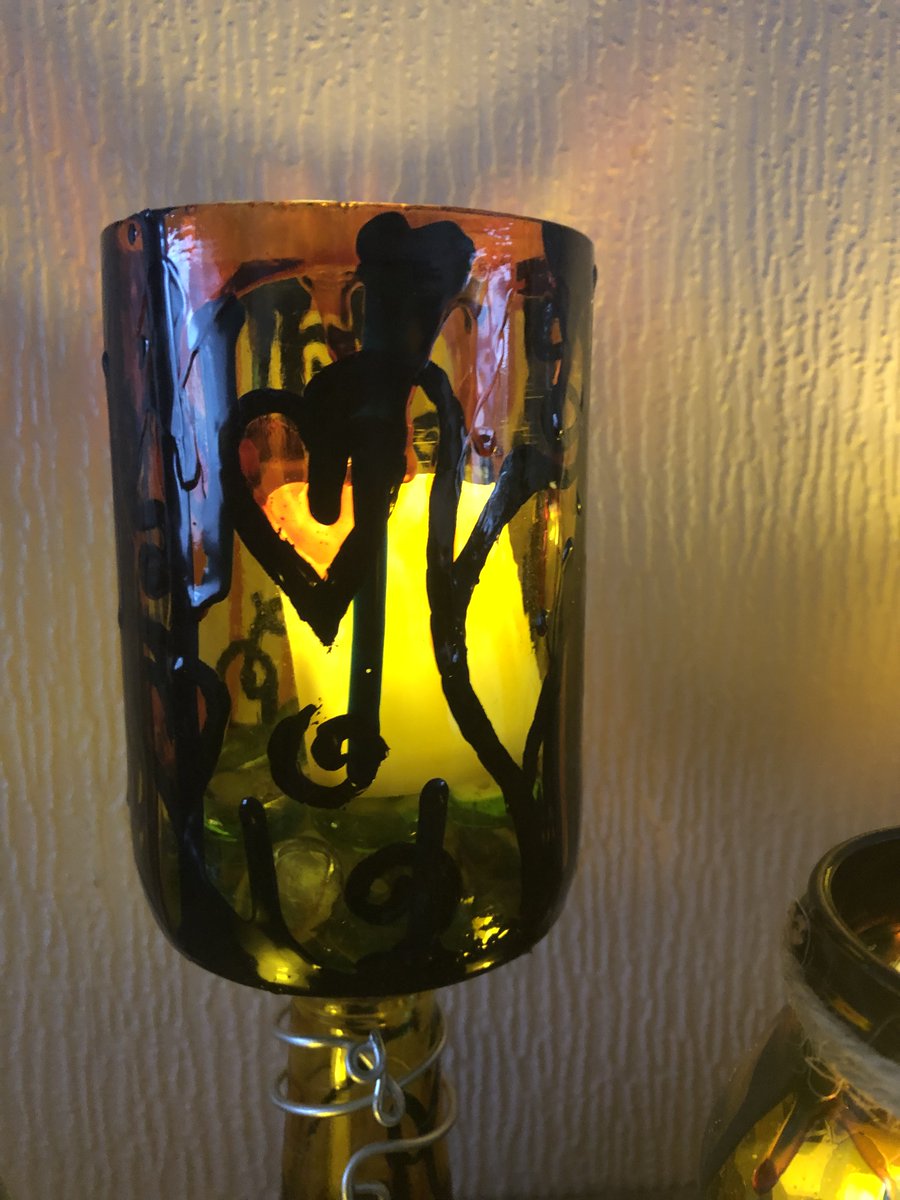 Little collection of Glass Tea light holders in my shops now at amazingbyannemarie.etsy.com
ebay.co.uk/usr/anne-mas-0
 #glassart #upcycledglass #tealights #uniquegifts