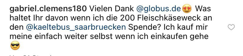 Deutschland 2023 ist, wenn Du als #DartsWM-Halbfinalist von Globus 200 Fleischkäsebrötchen geschenkt bekommst.🤪 Anm.: Gabriel Clemens hat dankend abgelehnt und darum gebeten, die Brötchen lieber dem Kältebus Saarbrücken zu spenden.