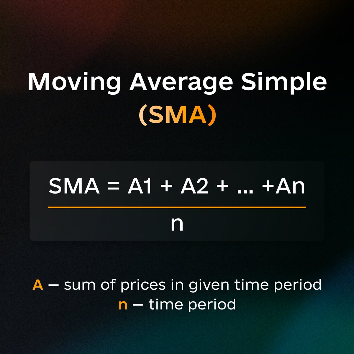 The SMA determines which price movements are short-term and which are long-term. Thanks to these #indicators, you can see the main #trend in the #market. The value of SMA periodically needs to be recalculated and the oldest indicators removed. How do you define trading signals?