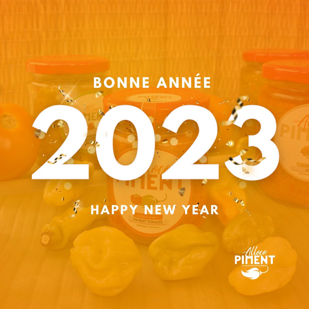 Toute l’équipe vous souhaite une bonne année 2023 ✨🎉🎊🥳

Nos meilleurs vœux pour cette année, qu’elle puisse vous apporter la joie, le bonheur, la santé et surtout la réussite ✨

#madeinciv🇨🇮#ivorianfood #ivorianbrand #piment #HappyNewYear2023 #bonneannée2023🎉🎉