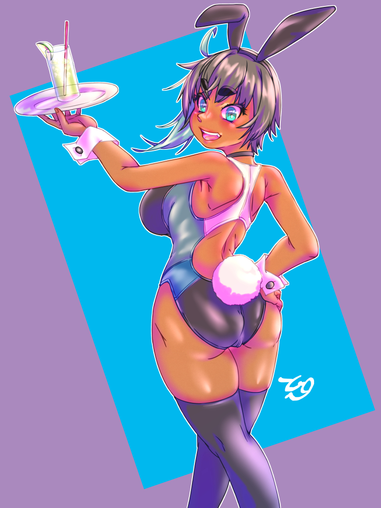 #バニーガールを描くと楽しい
競水バニーなんてのもあります 