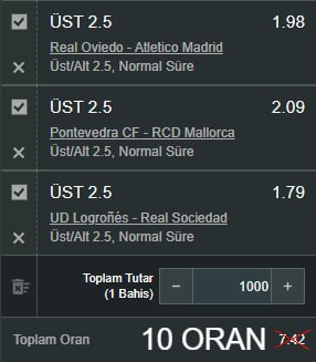 ⚽️ #Dumanbet 4 Ocak  #ÖzelOran #Kombine Kuponlarında Bahisler Açık!

✅ Şimdi Kayıt Ol - t2m.io/duman2 

➡️Hemen Bahis Al | #Dumanbet'in Özel Oranlarıyla Ekstra Kazan!