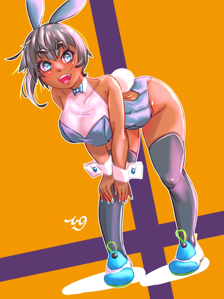 #バニーガールを描くと楽しい
競水バニーなんてのもあります 