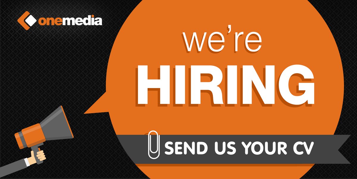 📢We're Hiring! The onemedia team is growing and we are looking to recruit a Technical Sales Account Manager. For more information email info@onemedia.co.uk #AVtweeps #AVjobs #AVcareers