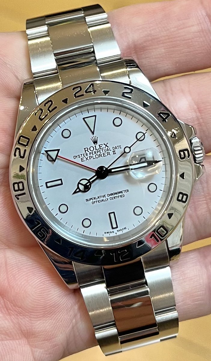 Kai_shain's tweet image. White rolex and Black rolex.

#rolex #explorer2 #explorerII #16570 #ロレックス #エクスプローラー2   #white  #白 #submariner #16610  #サブマリーナ