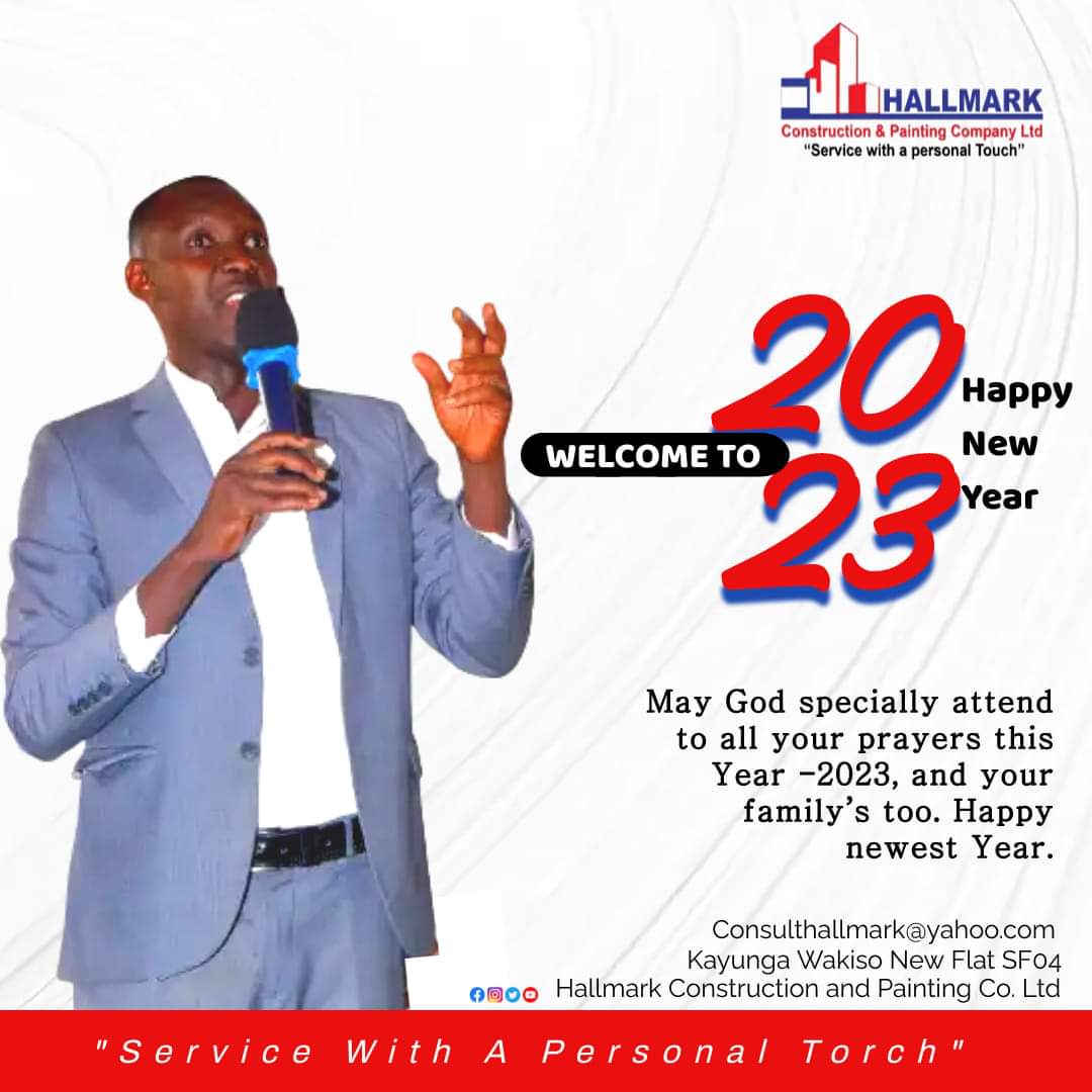 HallmarkCo_Ltd's tweet photo. May God specially attend to all your needs this year 2023 and your families too.
Plan to pay us a visit this 1st quarter.
#happynewyear2023
#HappyNewYear2023Wishes
#HappyNewNEAR
#Hallmarkconstruction https://t.co/jNpPqE2d3K