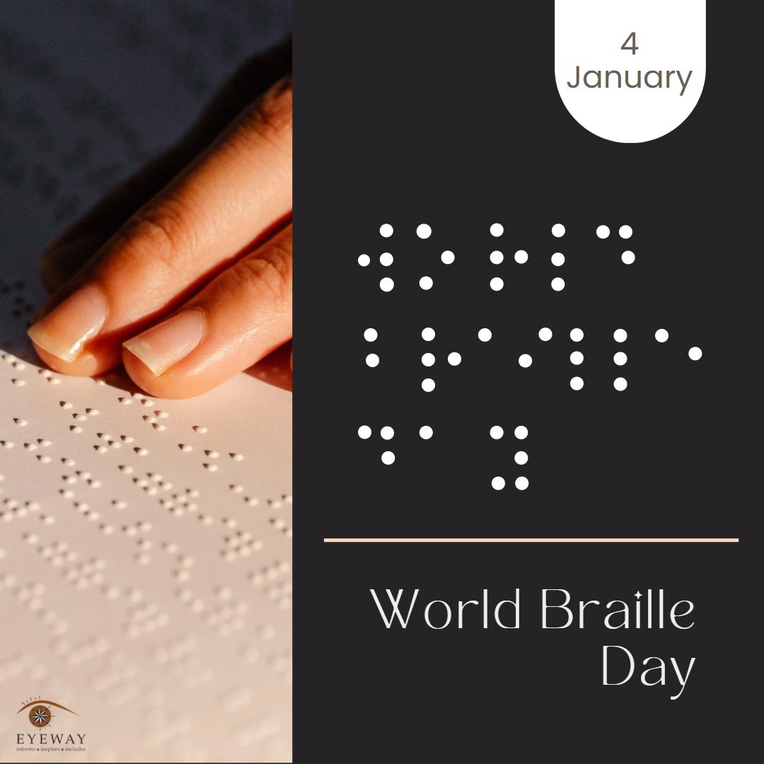friendsofeyeway's tweet photo. This day is a reminder of the importance of #accessibility and #independence for blind and visually impaired people.
"Braille is Knowledge, and Knowledge is Power"
- Louis Braille
#WorldBrailleDay #Braille #VisuallyImpaired #Blind #Blindness #LifeWithBlindness #SightLoss #India https://t.co/o8nzImICIp