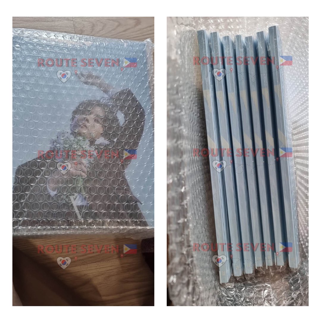 RouteSevenPH's tweet photo. #route7updates 

✈︎ BOX 19 UPDATES &amp; KR ADDRESS ARRIVALS

Merch Arrived:
〰️ (14) Taehyung Photofolio
〰️ Yet to Come Merch https://t.co/8MgUq12M7g